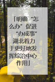 明确“怎么办”促进“办成事” 湖北着力于更好地发挥综治中心作用