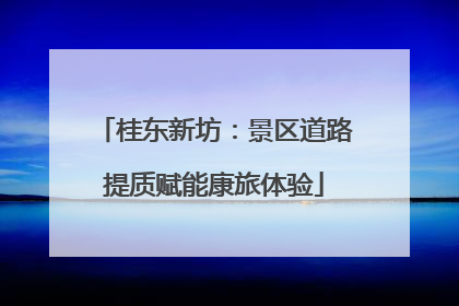 桂东新坊：景区道路提质赋能康旅体验