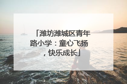 潍坊潍城区青年路小学：童心飞扬，快乐成长