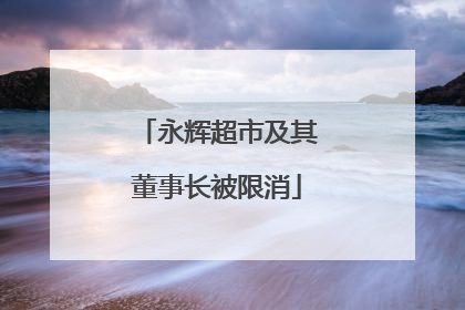 永辉超市及其董事长被限消