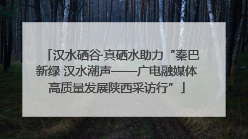汉水硒谷·真硒水助力“秦巴新绿 汉水潮声——广电融媒体高质量发展陕西采访行”