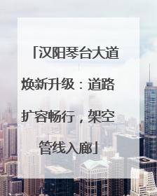 汉阳琴台大道焕新升级：道路扩容畅行，架空管线入廊