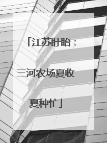 江苏盱眙：三河农场夏收夏种忙