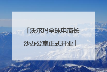 沃尔玛全球电商长沙办公室正式开业