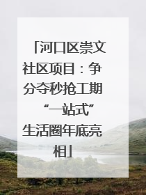 河口区崇文社区项目：争分夺秒抢工期 “一站式”生活圈年底亮相