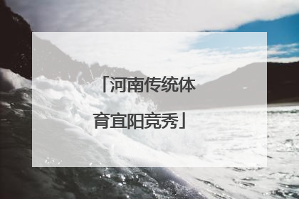 河南传统体育宜阳竞秀