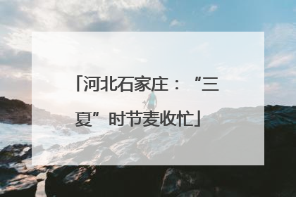 河北石家庄：“三夏”时节麦收忙