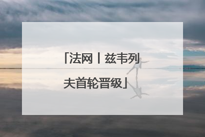 法网丨兹韦列夫首轮晋级