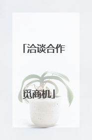 洽谈合作觅商机