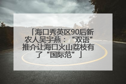 海口秀英区90后新农人吴宇燕：“双语”推介让海口火山荔枝有了“国际范”