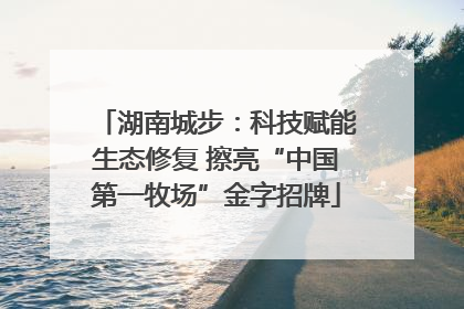 湖南城步：科技赋能生态修复 擦亮“中国第一牧场”金字招牌