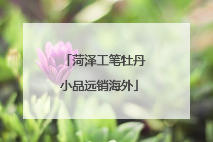 菏泽工笔牡丹小品远销海外