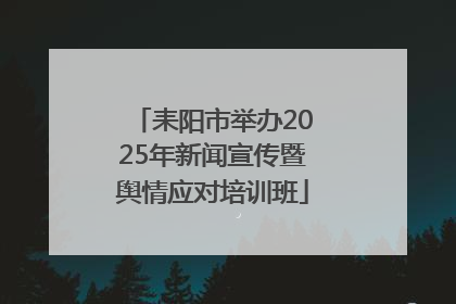 耒阳市举办2025年新闻宣传暨舆情应对培训班