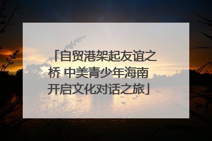 自贸港架起友谊之桥 中美青少年海南开启文化对话之旅