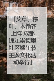 艾草、粽叶、木箭齐上阵 成都锦江崇德里社区端午节主题文化活动举行