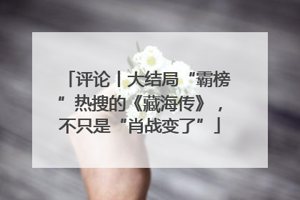 评论丨大结局“霸榜”热搜的《藏海传》，不只是“肖战变了”