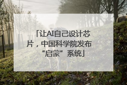 让AI自己设计芯片，中国科学院发布“启蒙”系统