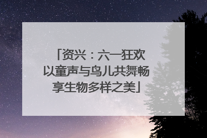 资兴：六一狂欢 以童声与鸟儿共舞畅享生物多样之美