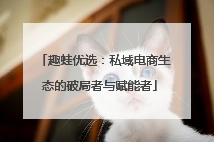 趣蛙优选：私域电商生态的破局者与赋能者