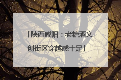陕西咸阳：老糖酒文创街区穿越感十足