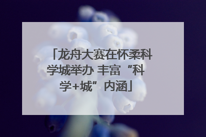 龙舟大赛在怀柔科学城举办 丰富“科学+城”内涵
