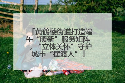 黄鹤楼街道打造端午“暖新”服务矩阵，“立体关怀”守护城市“摆渡人”