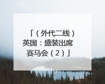 （外代二线）英国：盛装出席赛马会（2）