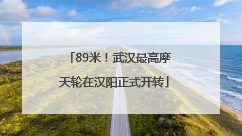 89米！武汉最高摩天轮在汉阳正式开转