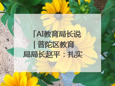 AI教育局长说 | 普陀区教育局局长赵平：扎实推进AI赋能教育，着力打造“适合教育”新体系