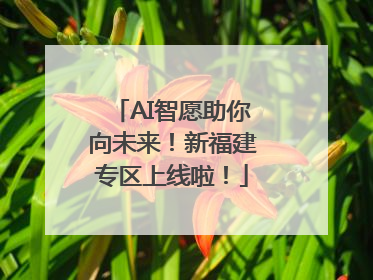 AI智愿助你向未来！新福建专区上线啦！